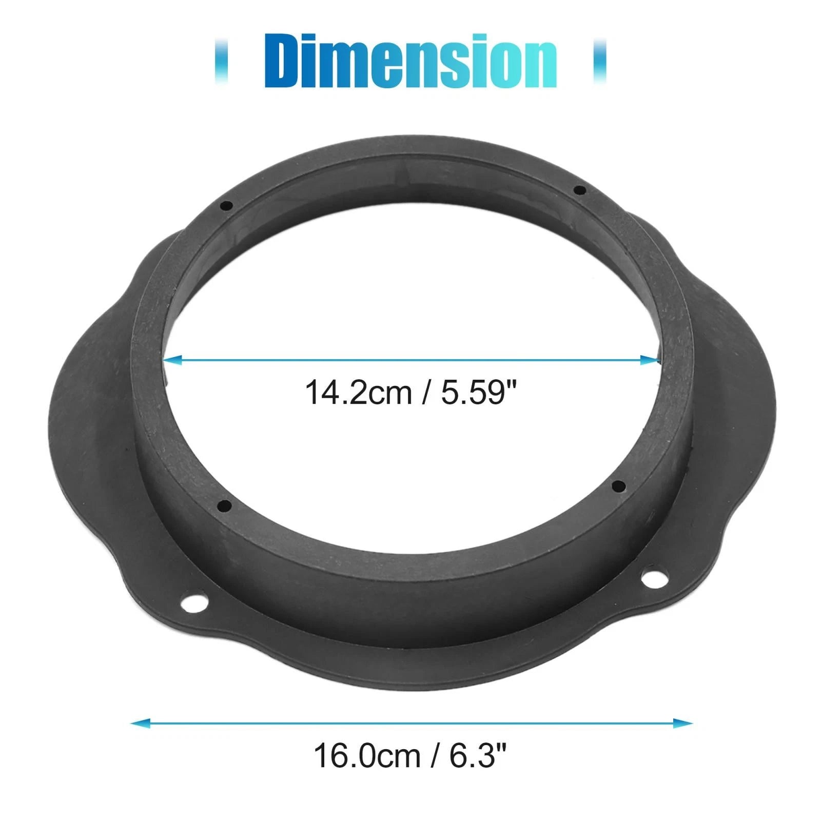 2X 6.5" Speaker Spacer Rings for Ford (Year Range Not Specified)