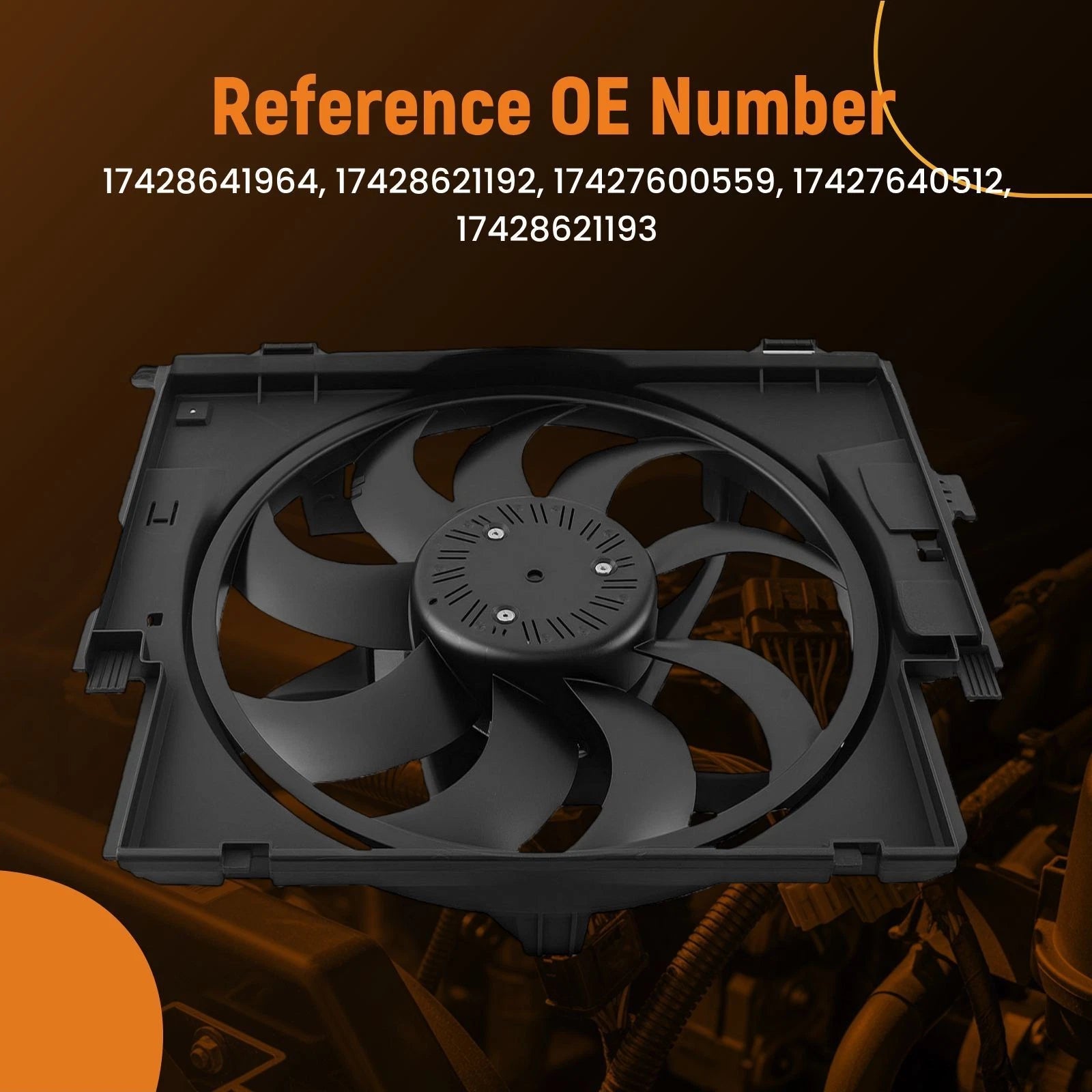 Electric Radiator Cooling Fan for BMW 428i/428i xDrive (2014–2016)
