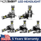 Set of 5 LED Headlight Bulbs for H11 H4 H13 H7 9005 9006 (6500K)
