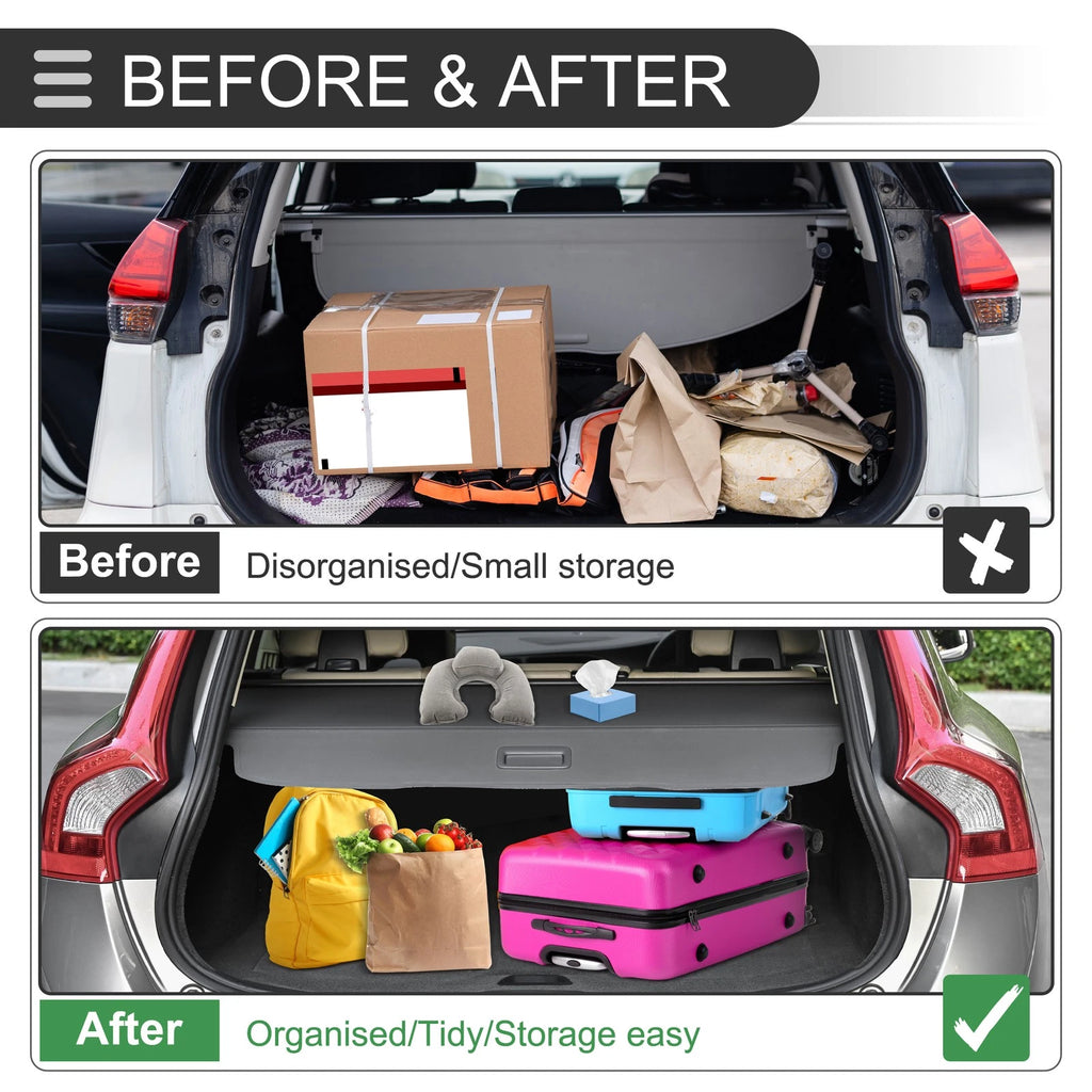 Retractable Cargo Cover for Toyota RAV4 (2019–2024) Black Carbon Fiber