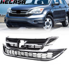 Chrome Front Upper & Lower Honeycomb Grille for Honda CR-V (2010–2011)