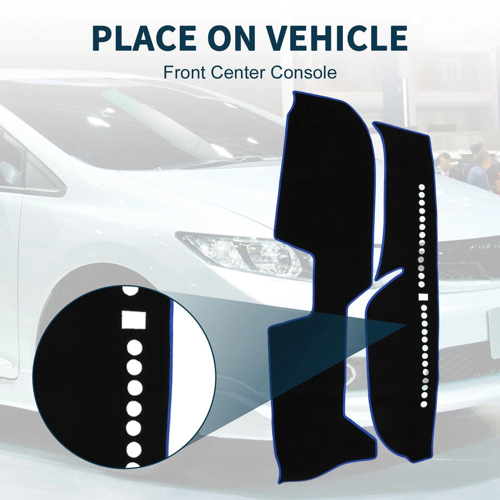 Dashboard Cover Mat for Honda Freed GB5/GB6/GB7/GB8 (2016–2023) Black Blue