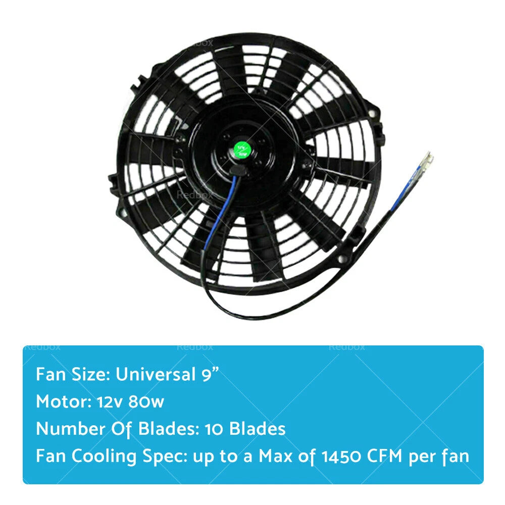 9" Slim Push Pull Fan for Holden Astra AH (2004–2010)