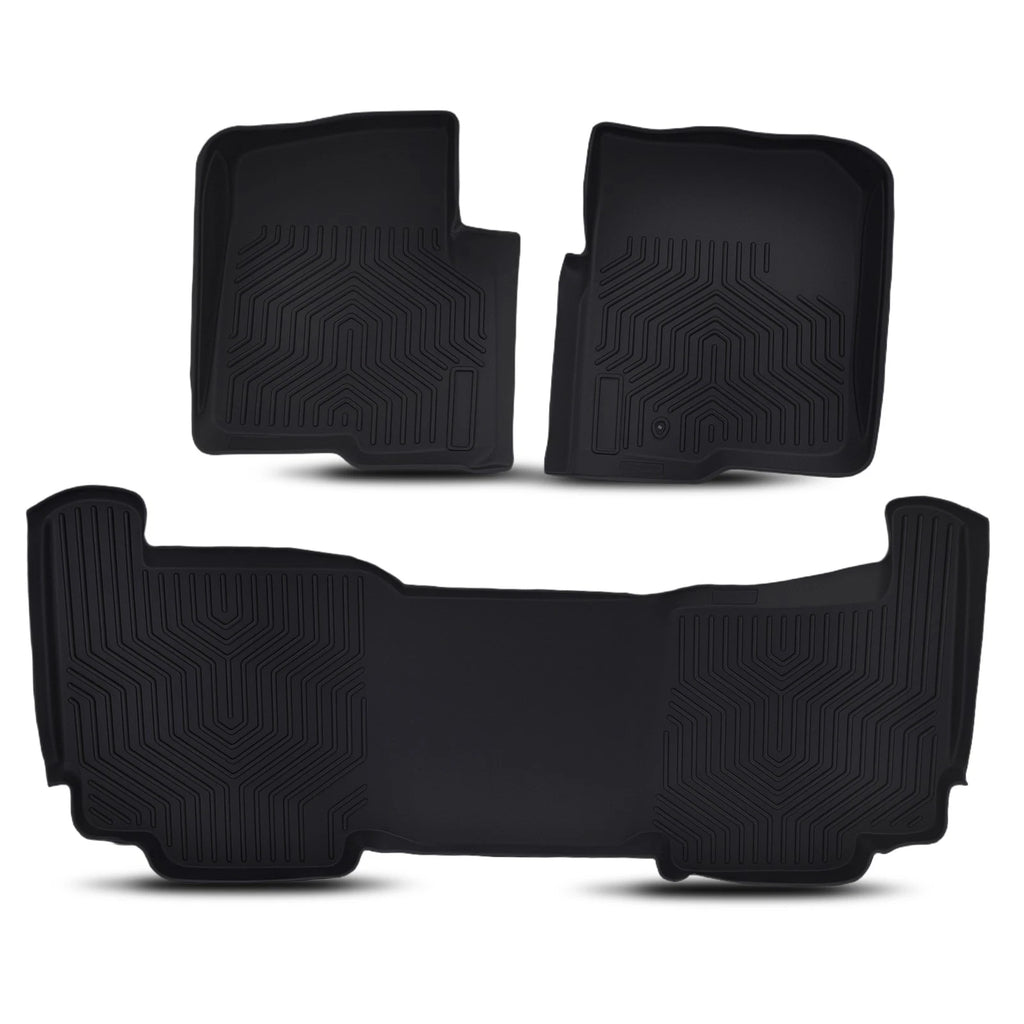 Set of 4 Black Floor Mats for Ford F-150 Super Crew Cab (2004–2008)