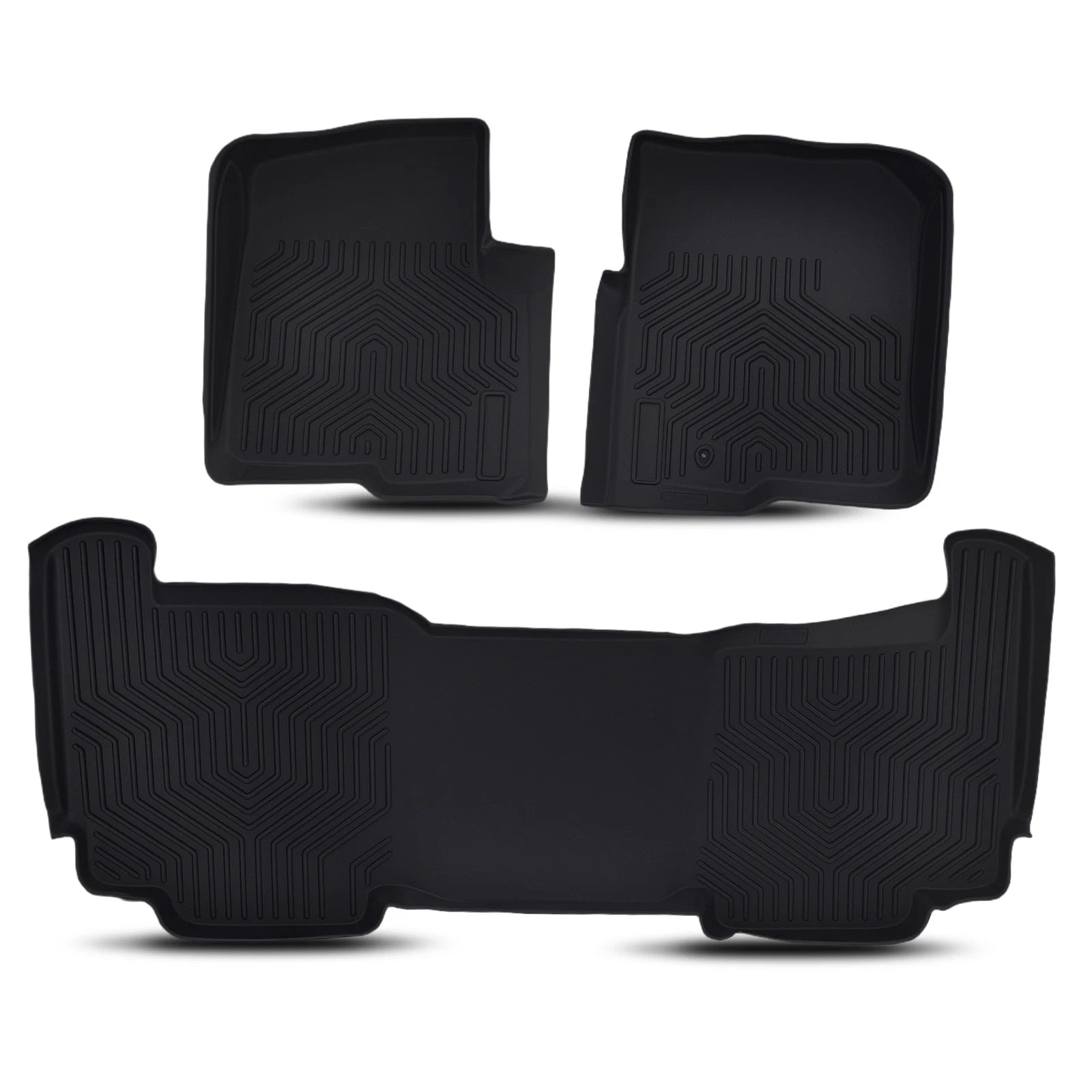 Set of 4 Black Floor Mats for Ford F-150 Super Crew Cab (2004–2008)