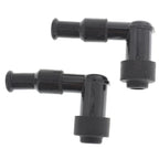 2X Spark Plug Boot Cap Cover Resistor LB05F 90 Degree for ATV Motorcycle Snow