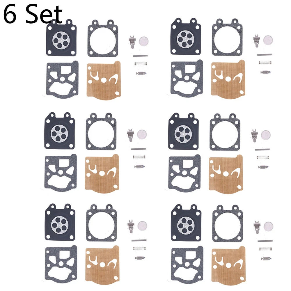 Set of 6 Carburetor Gasket Kit for Chainsaw 38/45/52/58 4500 5200 5800