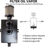 2L Oil Catch Can Reservoir Tank with 10AN Filter & Fuel Line Kit for
