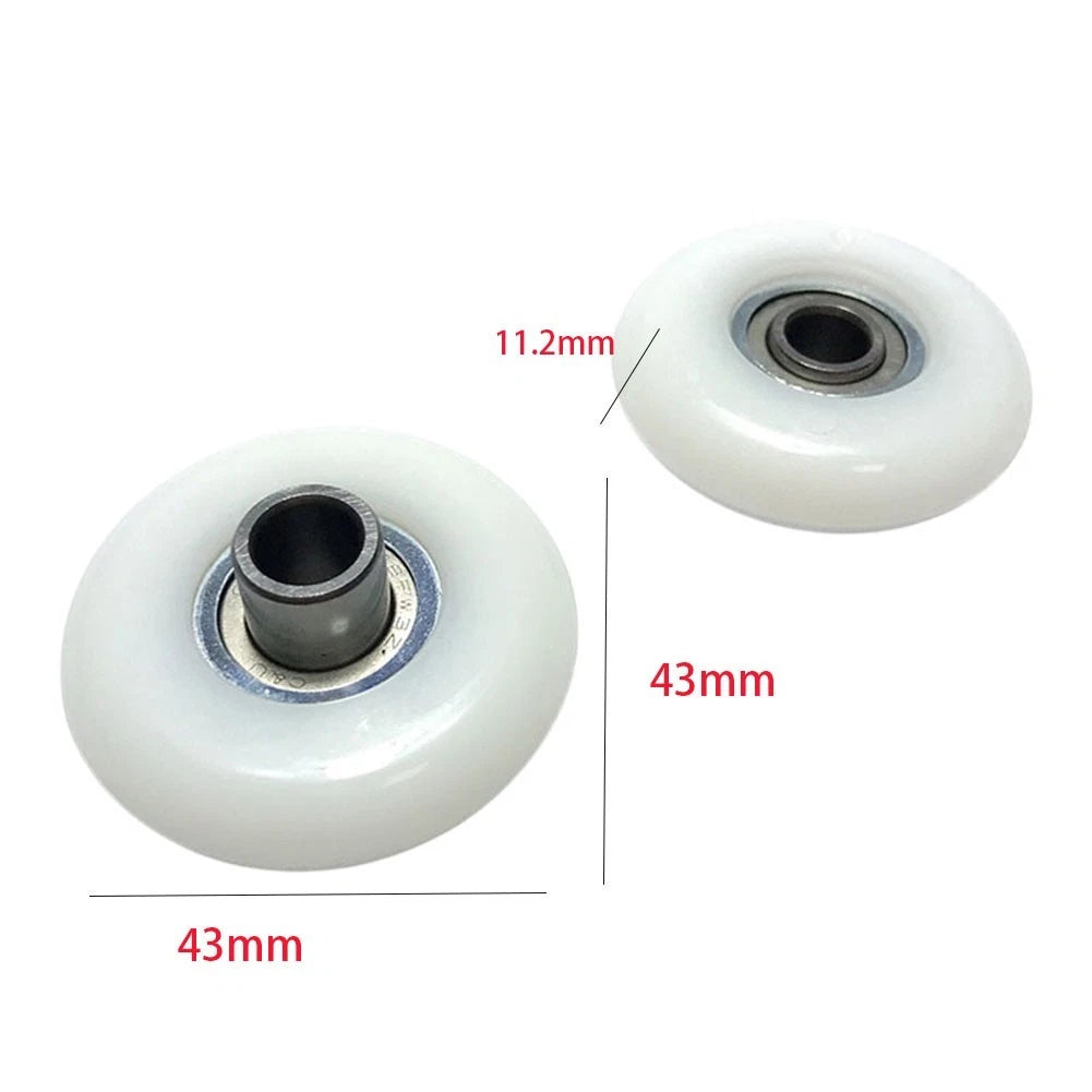 Set of 4 Rowing Machine Wheels for Fitness Equipment