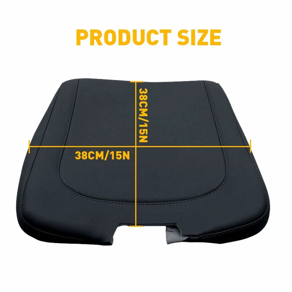Leather Center Console Lid Cover for Dodge Ram 1500 2500 3500 (2013-2018)