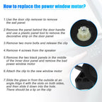 Power Window Lift Motor G22C5858XF for Mazda 3 (2004–2009), Mazda 5 (2012–2014)