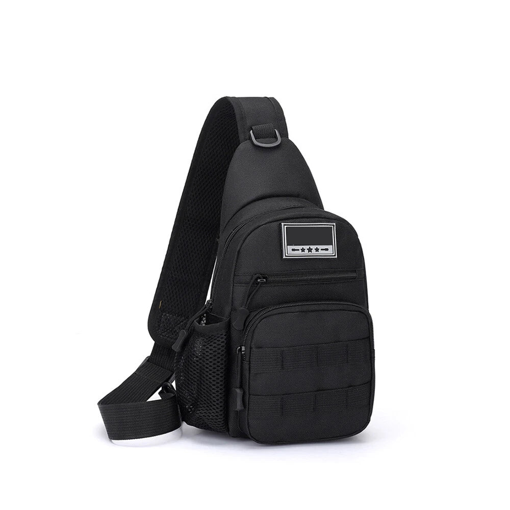 Tactical Sling Backpack for Travel, Cross Body Chest Pack - Black