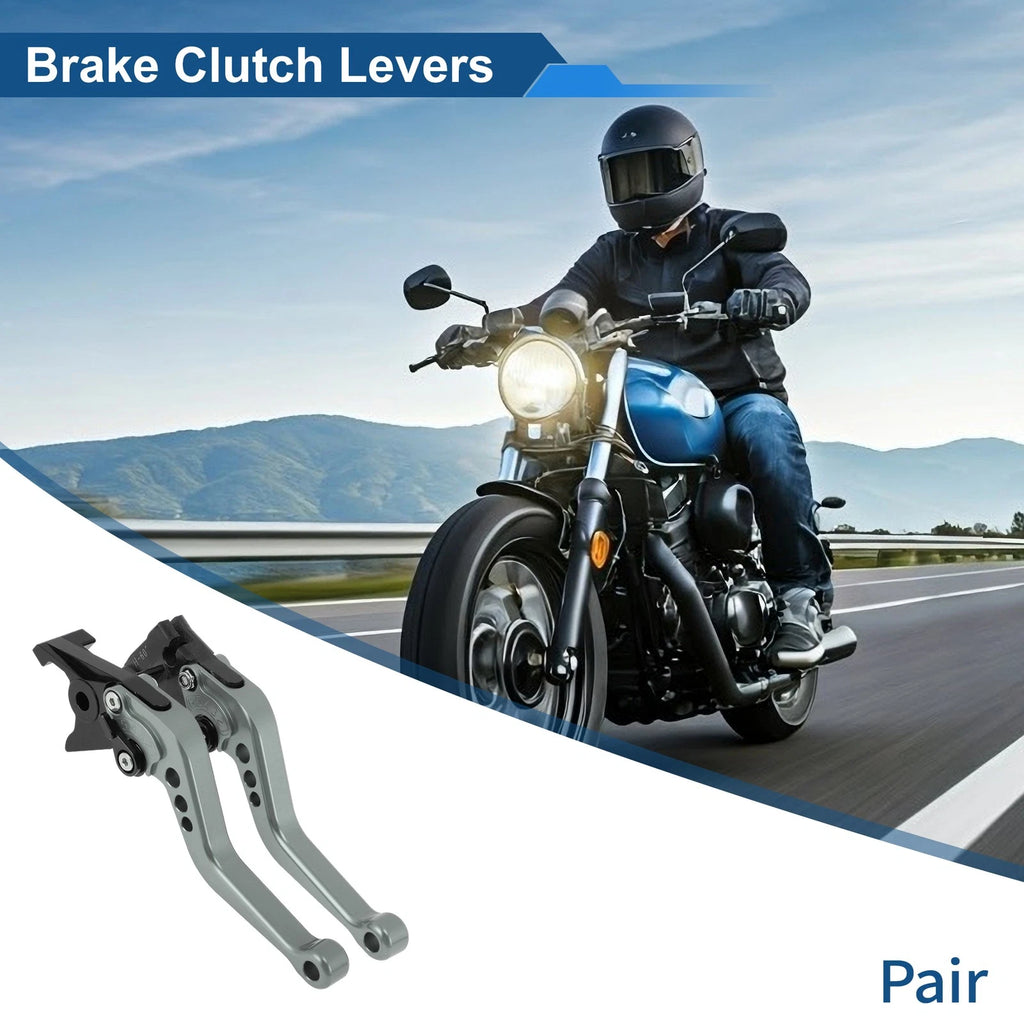 Adjustable Short Brake Clutch Levers for Honda CBF600/SA (2010–2013) Titanium Tone