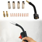 17-Piece MIG Welding Toolkit with Neck Tips and Diffuser Components