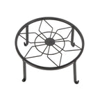 Set of 4 Black Metal Plant Stands for Indoor Outdoor Use
