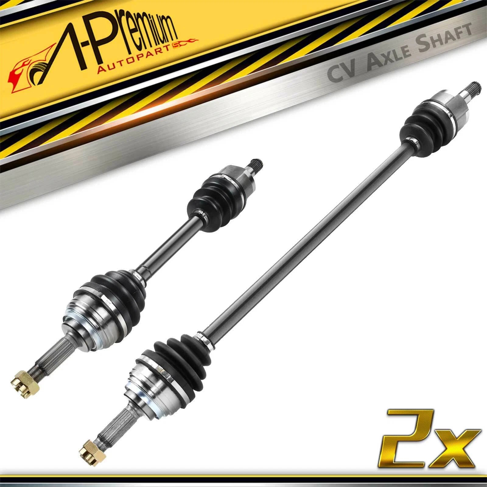 2X Front CV Axle Assembly for Mitsubishi Eclipse (1990–1994) Galant (1989–1993)