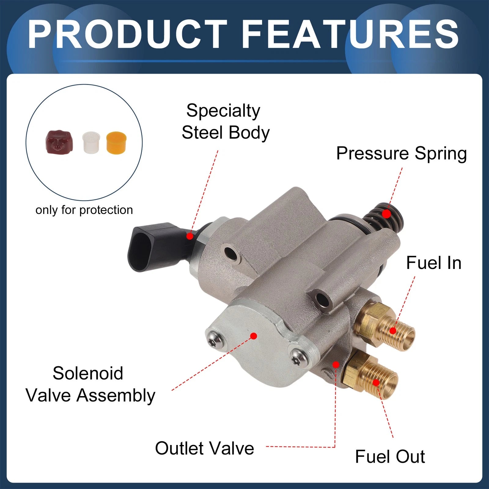 High Pressure Fuel Pump for VW Touareg (2007–2010) & Audi Q7 (2007–2009) No. 03H127025C