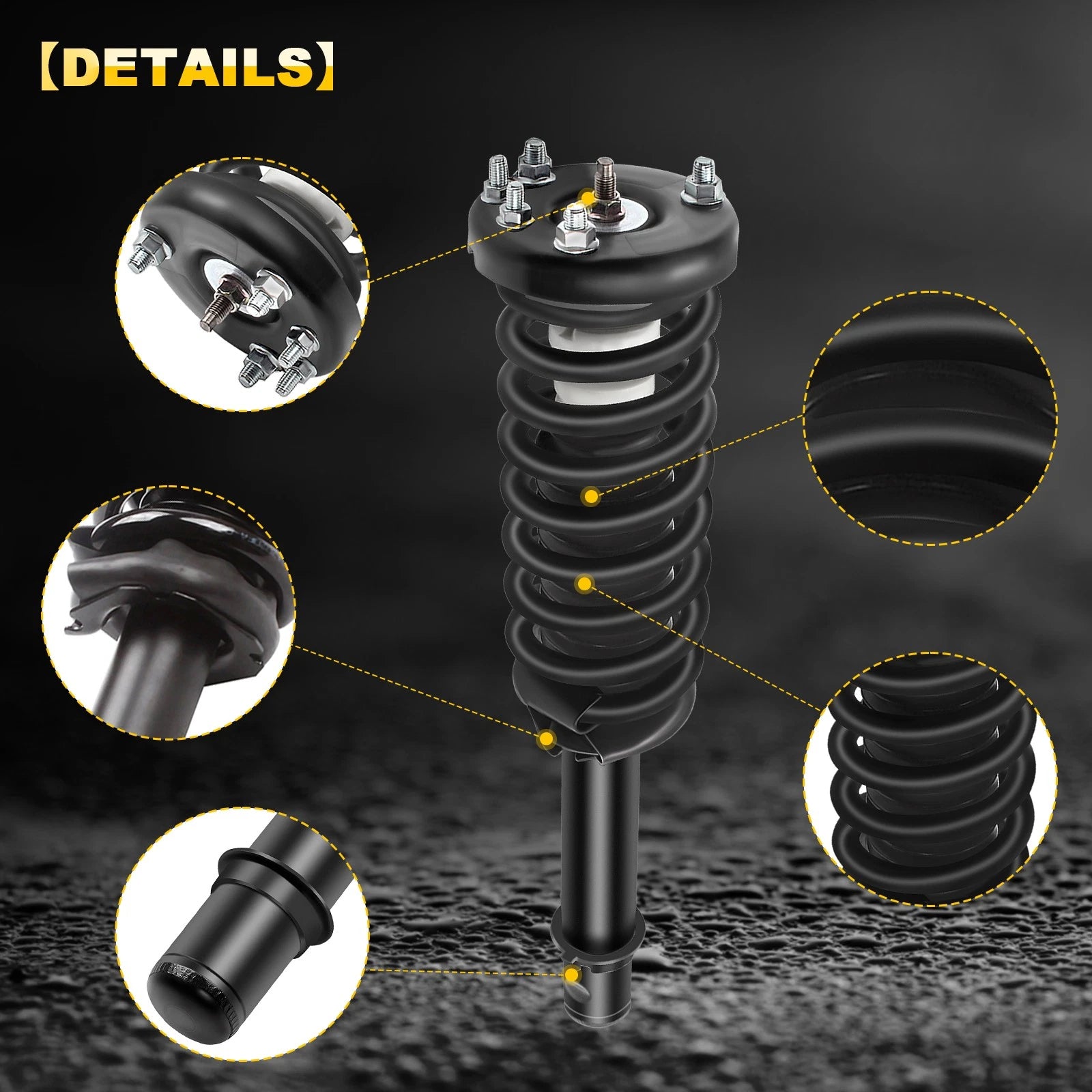 Set of 2 Complete Struts for Honda Accord (2003–2007)