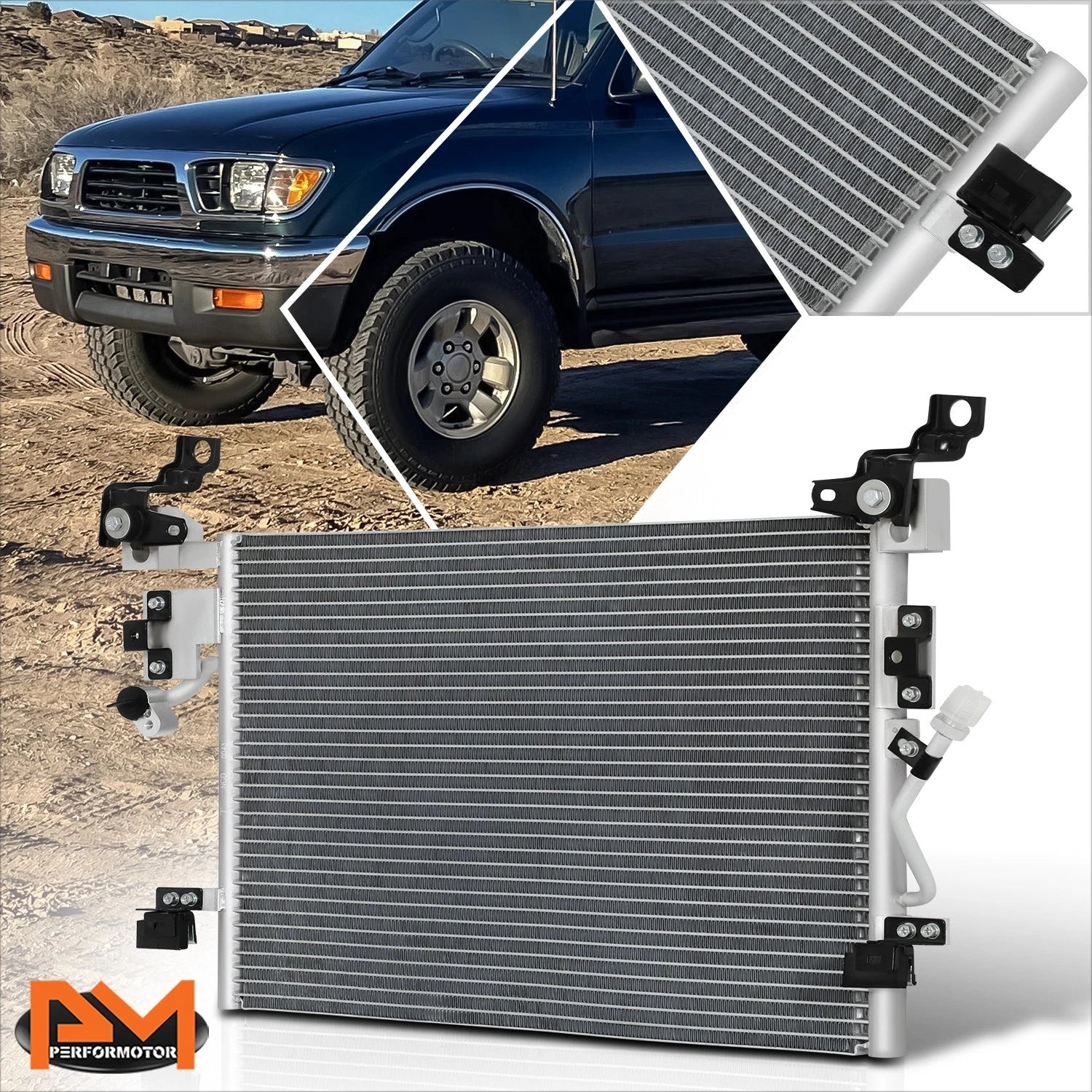A/C Condenser for Toyota Tacoma (1995–1997) Aluminum Core Replacement