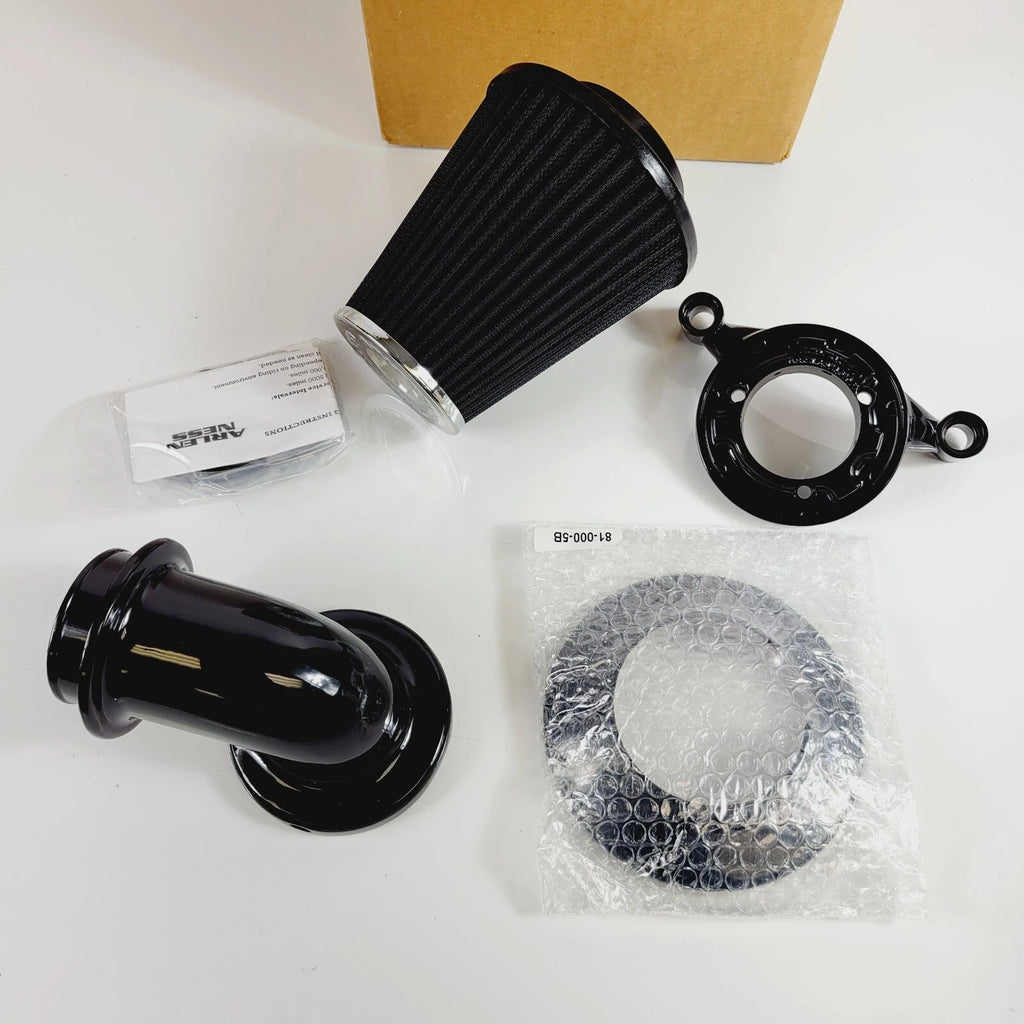 Arlen Ness Black Monster Sucker Air Filter Kit for Harley Twin Cam (2001–2017) 1010-2102
