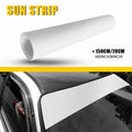 Matte White Window Visor Sun Strip for Car Windshield (DIY)