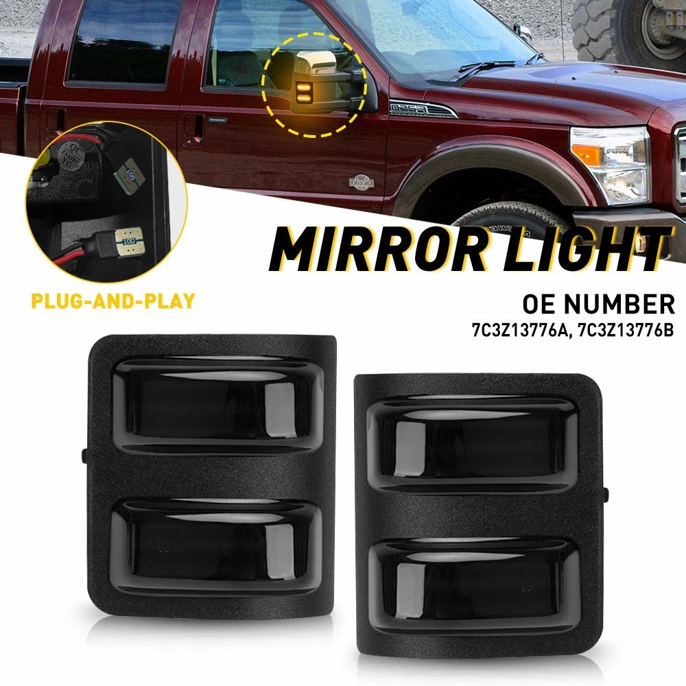 Smoke LED Side Mirror Light for Ford F250/F350/F450/F550 (2008–2016)