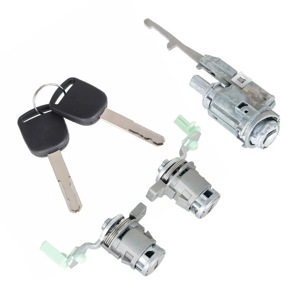 Ignition Switch Cylinder and Door Lock Cylinder with Key for Honda Civic CR-V (2001–2011)