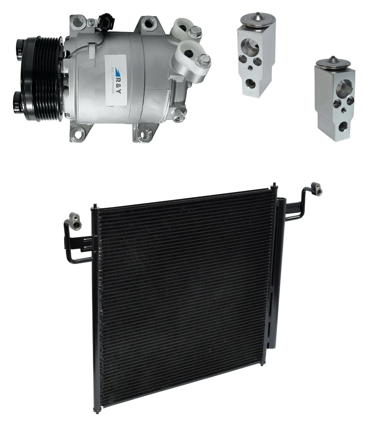 A/C Compressor Kit With Condenser Replacement for Nissan Armada 5.6L (2007–2008)