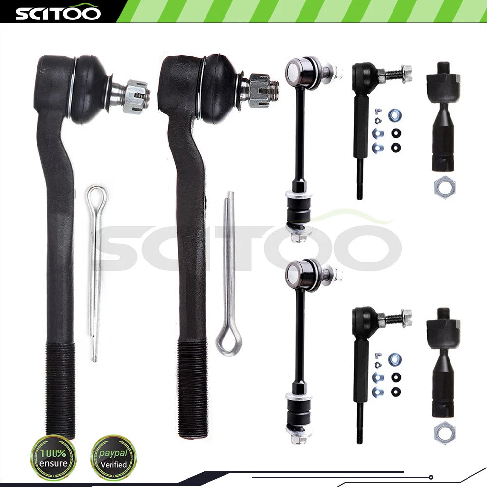 Set of 8 Rear Tie Rod End Sway Bar End Link for Toyota 4Runner (1996–2002)