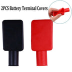 Set of 2 PVC Battery Terminal Covers for Universal Applications (62mm x 30mm x 25mm)
