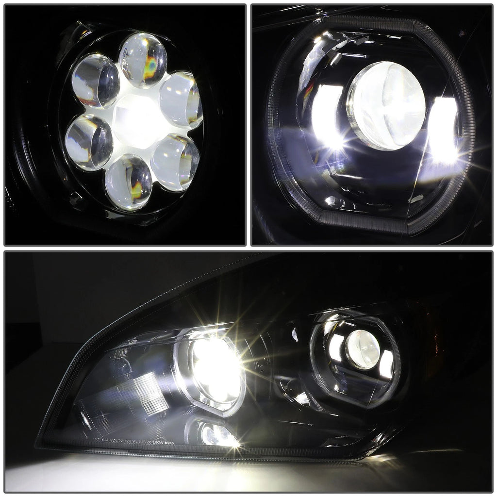 Full LED DRL Gattling Projector Headlights for Freightliner Cascadia (2018–2024)