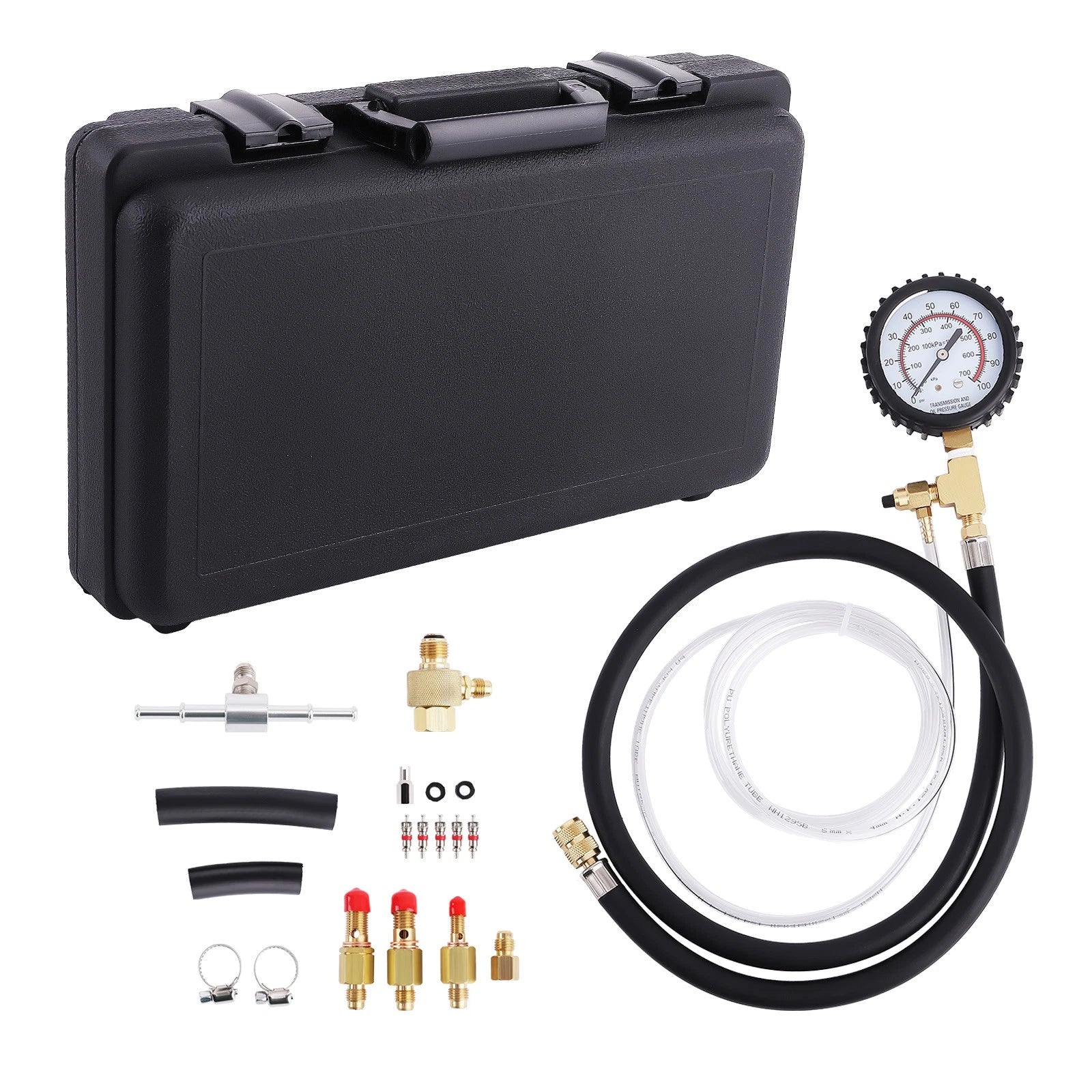 Fuel Injection Pump Pressure Tester Kit for Universal Vehicles (0-100 psi)