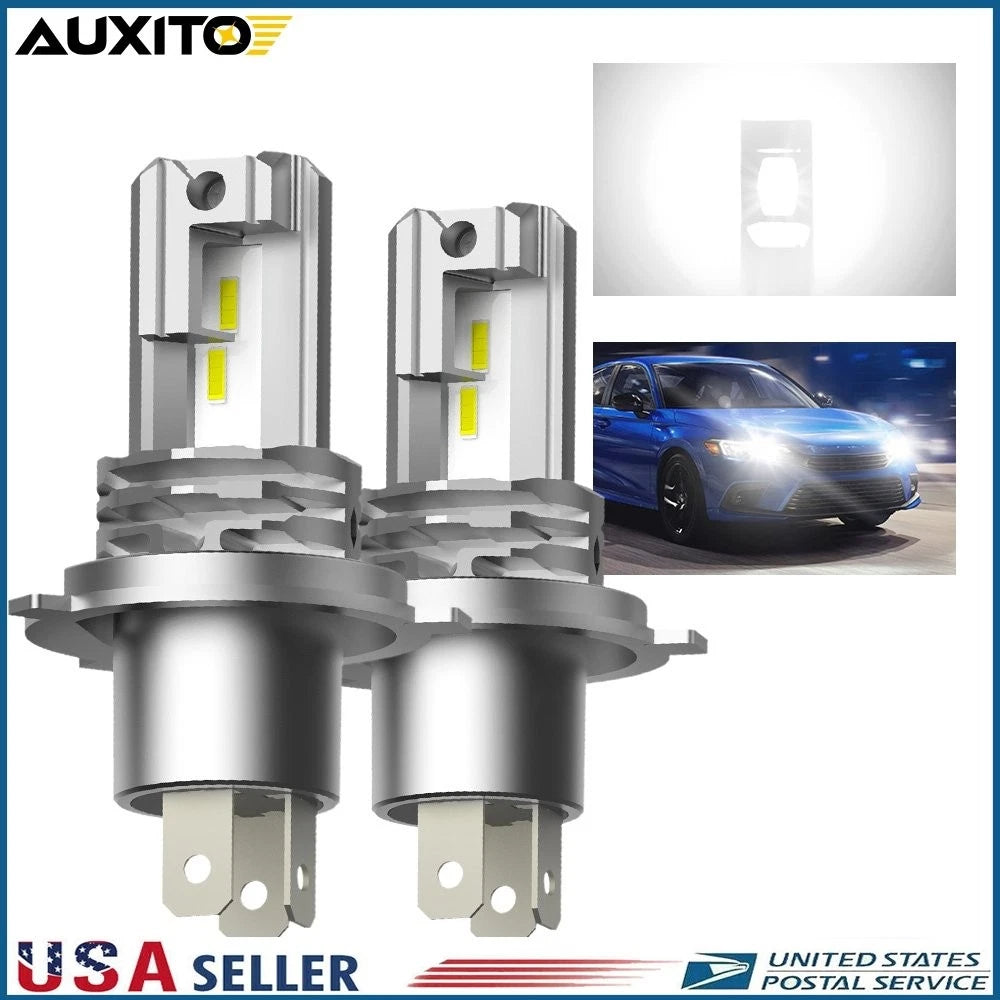 2X AUXITO CANBUS H4 9003 LED Headlight Bulbs for