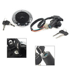 Fuel Gas Cap Ignition Switch Lock Set for Kawasaki Ninja ZX6R ZX7R ZX9R (2000-2002)