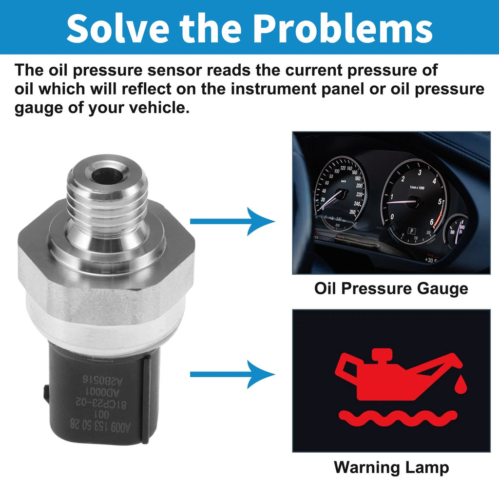 Engine Oil Pressure Sensor for Dodge Sprinter 2500 (2003–2004) 0091535028