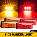 Set of 4 LED Trailer Side Marker Lights for Various Models 
