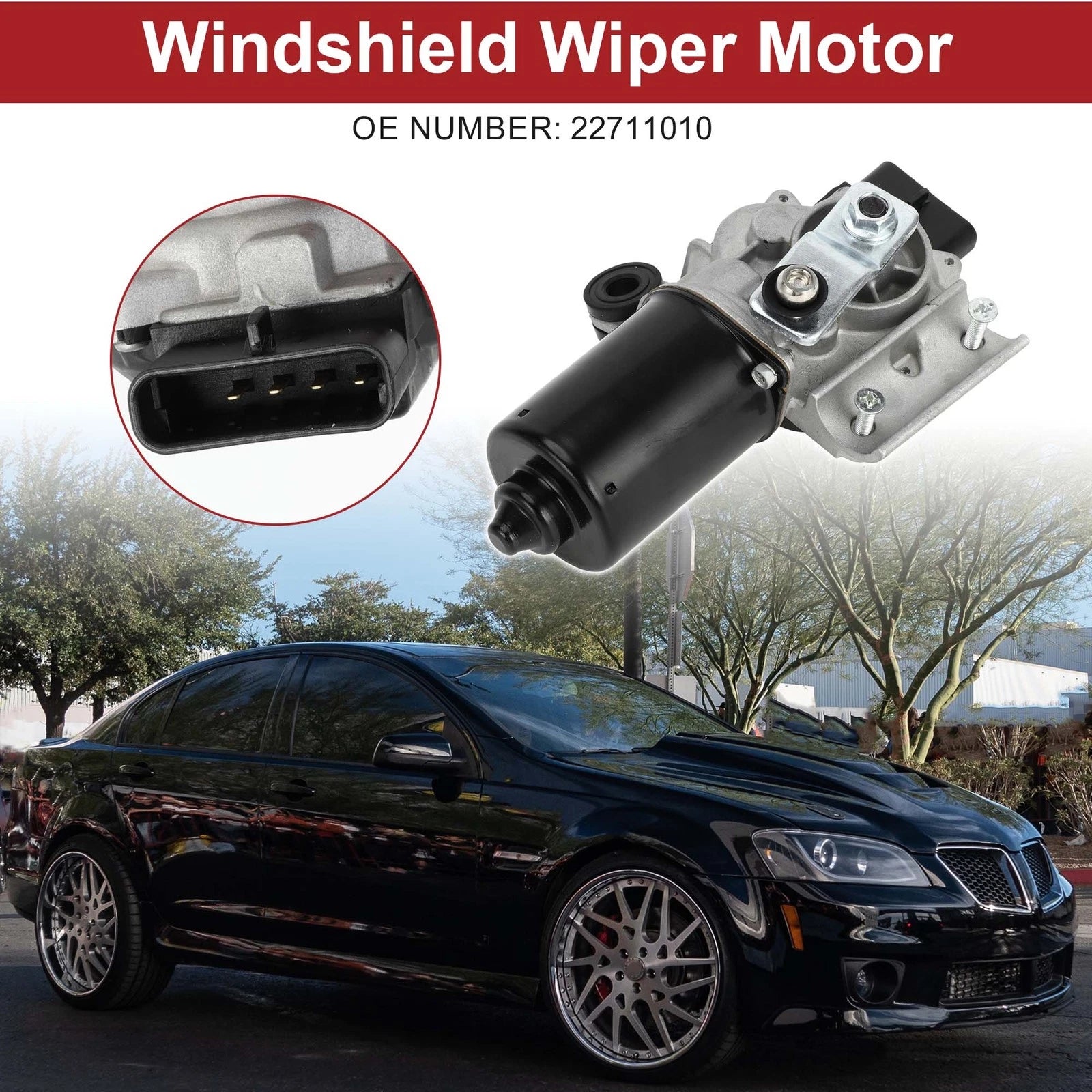 Front Windshield Wiper Motor for Pontiac G6, Chevrolet (2005–2008) No. 22711010