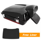 Black Razor Pack Trunk Backrest for Harley Touring (1997–2013)