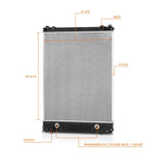 2-Row Aluminum Radiator for Freightliner Business Class M2 106 112 108SD (2010–2013)