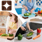 4 Pack Non-Slip Silicone Pads for Chopping Boards (5 x 5 x 1.5 cm)