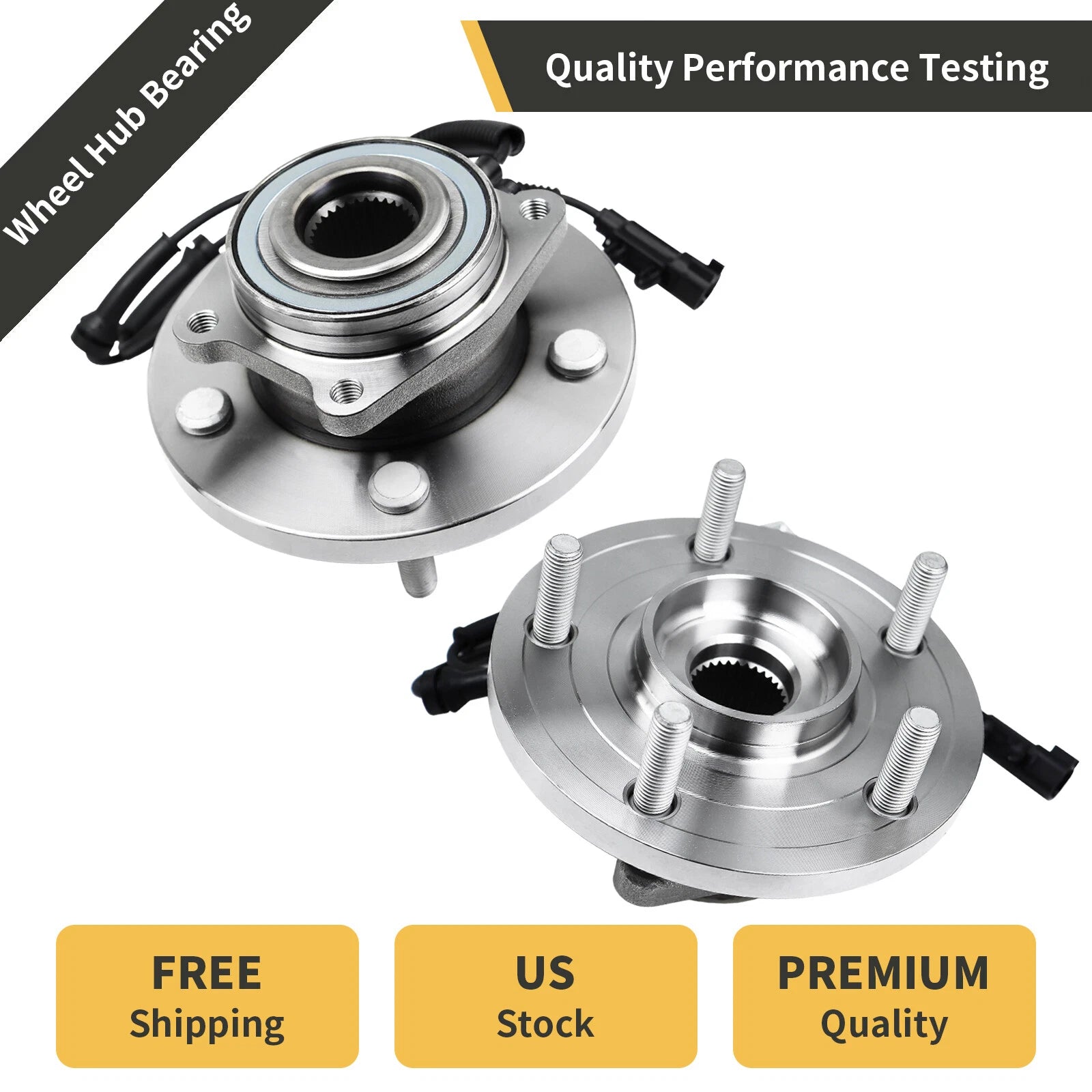 Set of 2 Front Wheel Bearings for Dodge Grand Caravan (2008–2020)