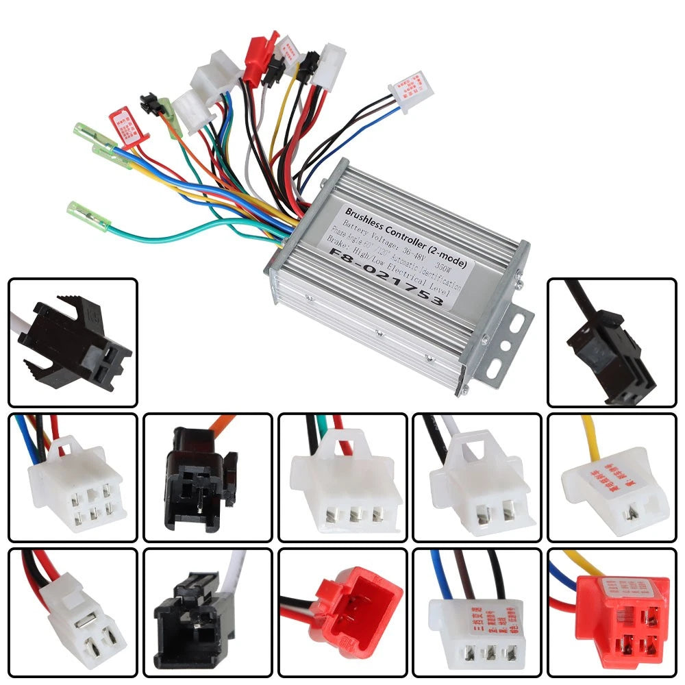 350W Motor Speed Controller for Electric E-bike Scooter (36V-48V)