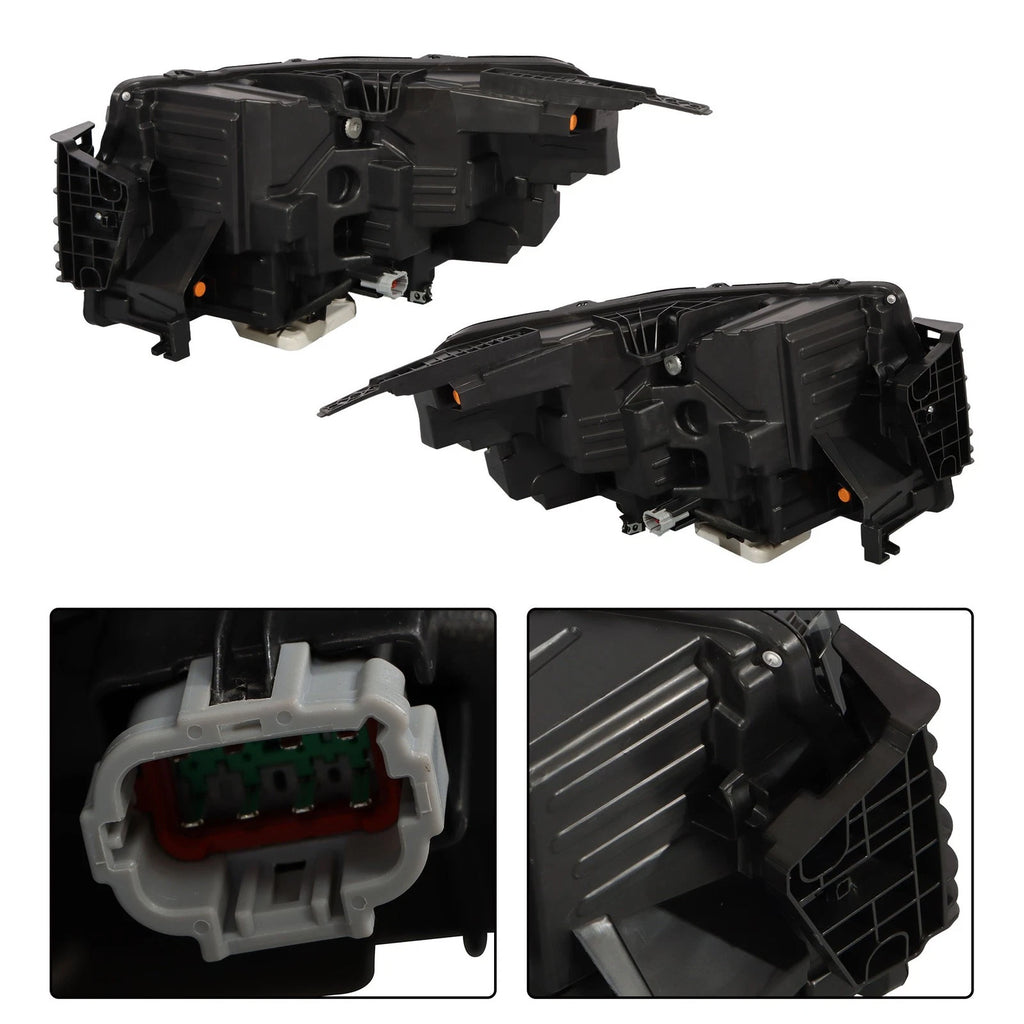 LED Headlight Assembly for Nissan Frontier (2022–2024) Left + Right Black