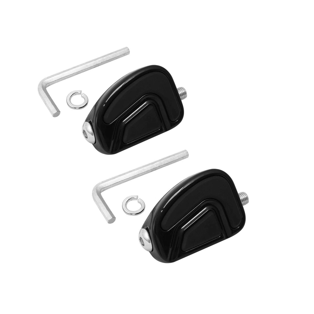 2X Black Shifter Pegs for Harley Dyna Super Glide Touring Electra Road Glide