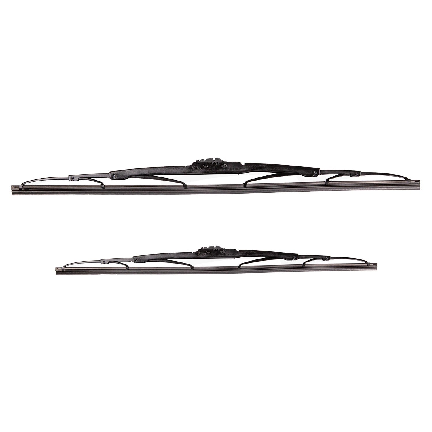 2X Valeo Traditional Titanium 21" LH & 19" RH Windshield Wiper Blades for