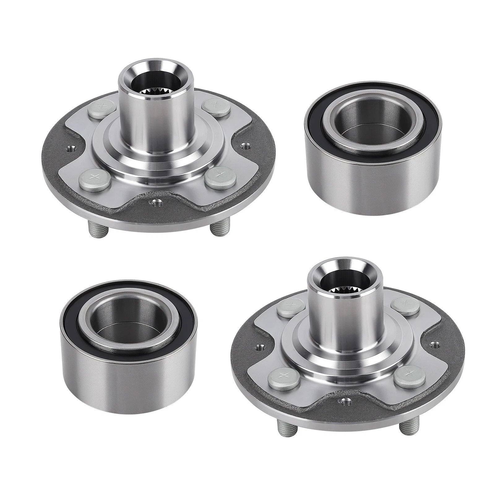 Set of 4 Wheel Hub & Bearing for Honda Civic Si (1996–1997) 510030 930456