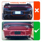 Rear Bumper Valance Diffuser for Dodge Charger SRT (2015–2023) Matte Black PP