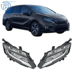 Set of 2 Chrome LED Headlights for Honda Odyssey (2018–2020)