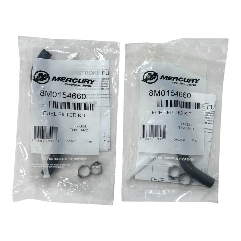 2X Marine Fuel Filter Screen Kit for Mercury (OEM 8M0154660)