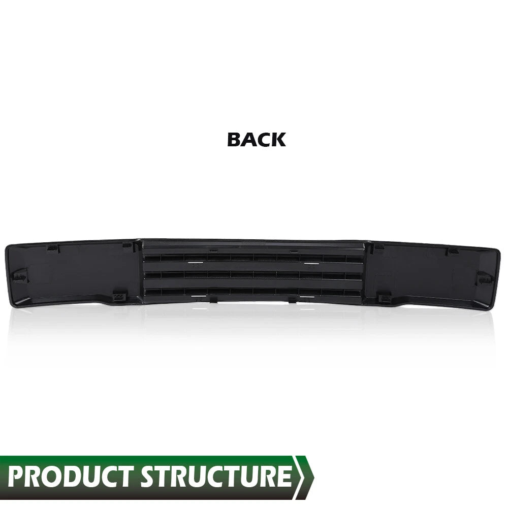 Front Center Bumper Molding Trim Panel for Ford F-150 (2015–2017) Black